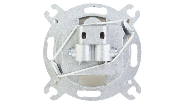 KARO Gniazdo antenowe RTV-SAT przelotowe ecru perłowy GPA-SSP/m/42