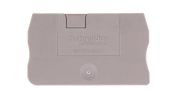 Ścianka końcowa 2,2mm, do zacisku sprężynowego 2,5mm2, szara NSYTRACR22