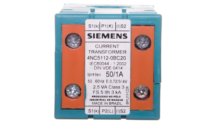 Przekładnik prądowy nasadzany kl. 3 50A/1A 2,5 VA 4NC5112-0BC20