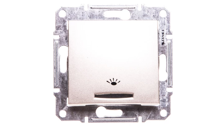 Sedna Przycisk światło element podstawowy satyna IP20 przycisk 1x SDN1800168