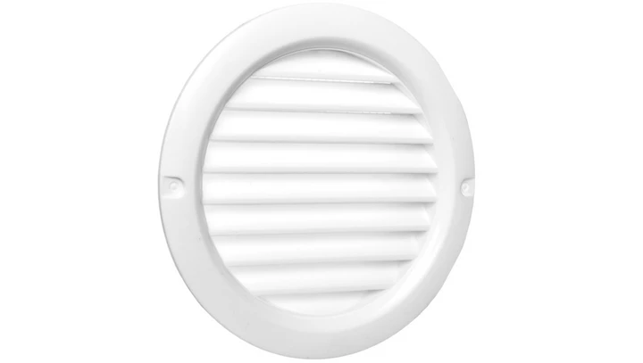 Kratka okrągła z siatką 100mm biała WPFMV100BVWH
