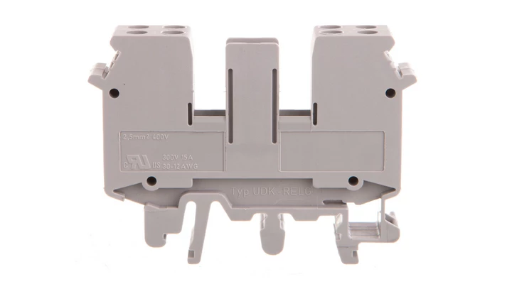 Złączka szynowa 4-przewodowa 4mm2 rozłączna szara UDK 4-TG 2777014 /50szt./