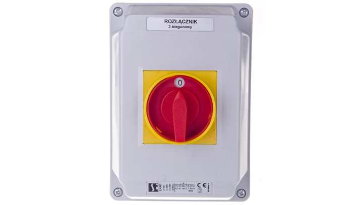 Łącznik krzywkowy 0-1 40A 3P w obudowie ŁK40-2.8211OB4ZC