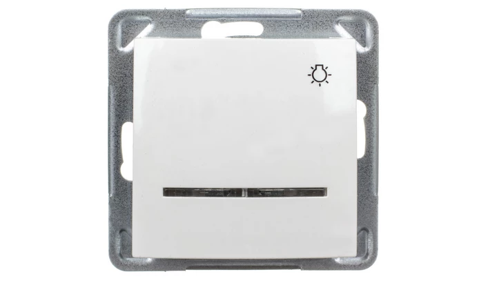 IMPRESJA Przycisk /światło/ z podświetleniem ecru ŁP-5YS/m/27