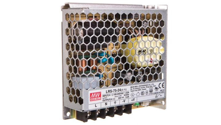 Zasilacz do montażu wewnętrznego 24V 3,2A 76,8W LRS-75-24