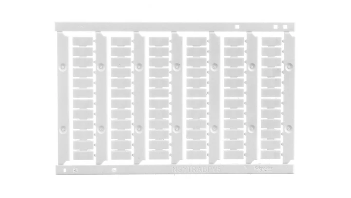 Karta oznaczeń 5mm, czyste z 6 paskami NSYTRABPV5 /10 szt./