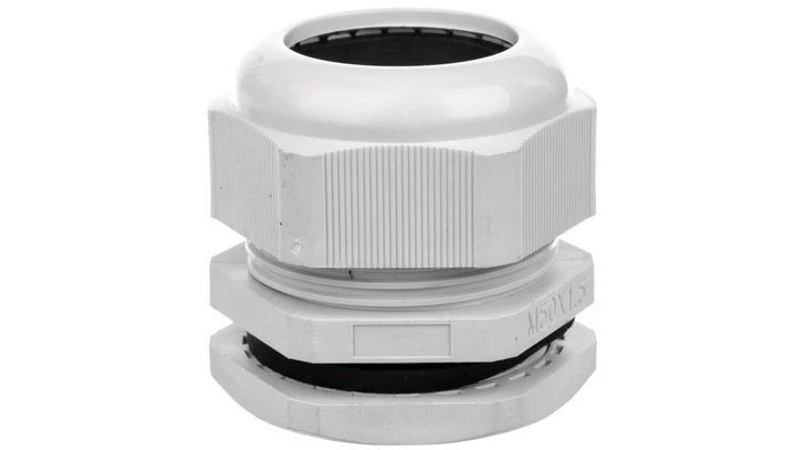 Dławnica kablowa M50x1,5 IP68 poliamidowa jasnoszara EM4750M