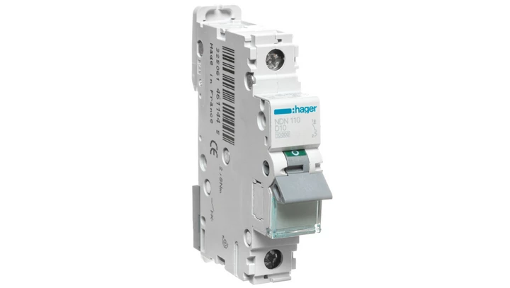 Wyłącznik nadprądowy 1P D 10A 10kA AC NDN110
