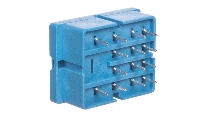 Gniazdo do serii 55.32/55.34/85.02/85.04 montaż do obwodów drukowanych (klip metalowy) 94.14SMA