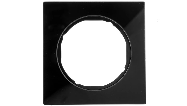 Berker R.3 Ramka pojedyncza szkło czarna 10112216