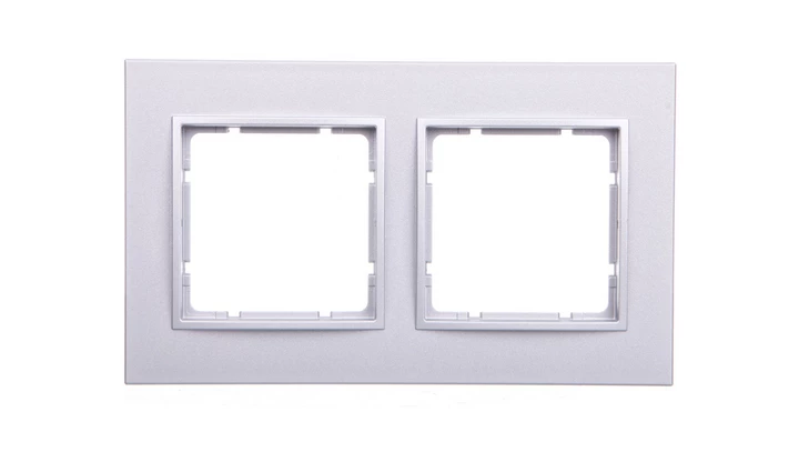 Berker B.7 Ramka podwójna aluminium mat 10126424