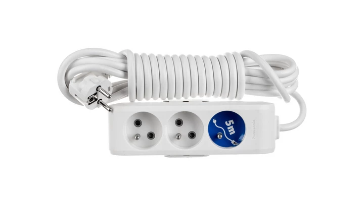 Przedłużacz Przenośny 3-Krotny Z Uziemieniem I Przesłonami Styków 5m, Kolor Biały / Wltb0635-2wh