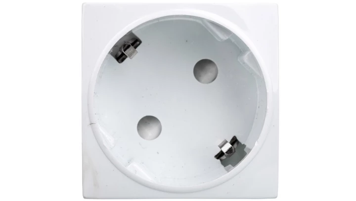 Gniazdo Schuko 45x45 Kolor Biały / 24545