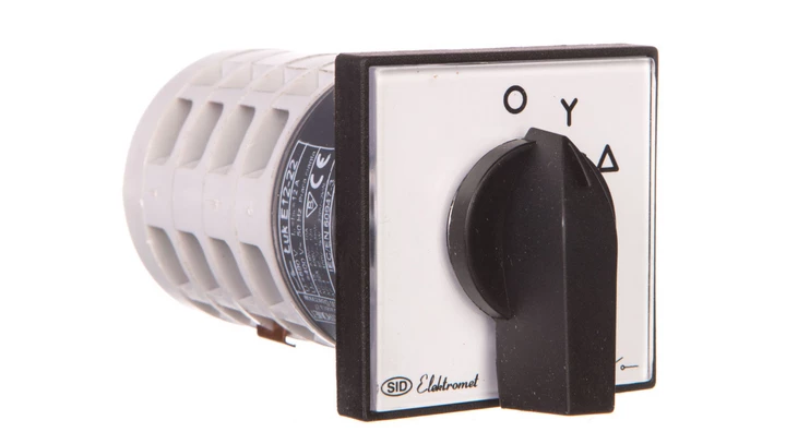 Łącznik krzywkowy 0-gwiazda-trójkąt 5P 12A IP65 Łuk E12-22 921222