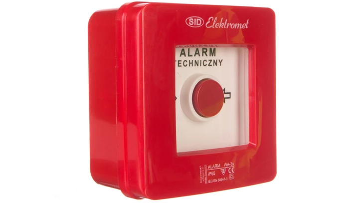 Wyłącznik alarmowy 2R 12A /ALARM TECHNICZNY/ IP55 WA-3s 921405