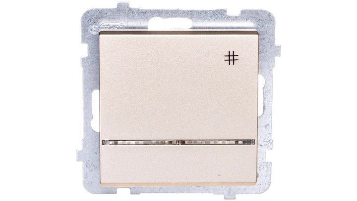 SONATA Łącznik krzyżowy z podświetleniem szampański złoty ŁP-4RS/m/39