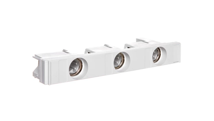 Podstawa bezpiecznikowa E18 /montaż na szynach 27mm/ z osłoną 0000106023T