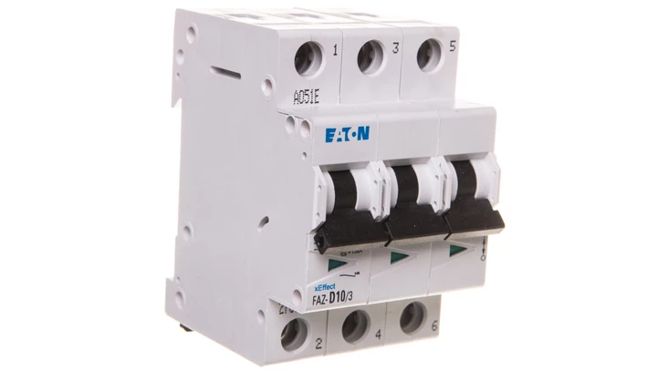 Wyłącznik nadprądowy 3P D 10A 15kA AC FAZ D10/3 278892