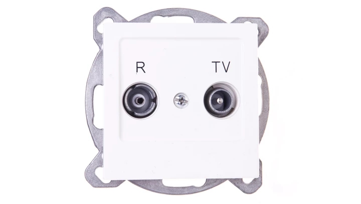 AS Gniazdo antenowe RTV zakończeniowe 10dB ecru GPA-10GPZ/m/27