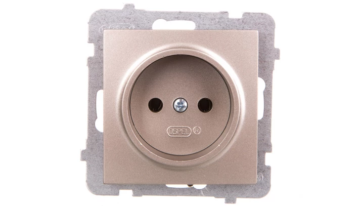 AS Gniazdo pojedyncze b/u satyna light GP-1G/m/45