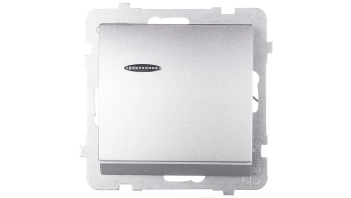 AS Łącznik hotelowy z podświetleniem srebro ŁP-15GS/m/18