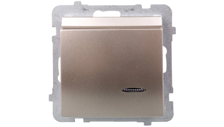 AS Łącznik hotelowy z podświetleniem satyna light ŁP-15GS/m/45