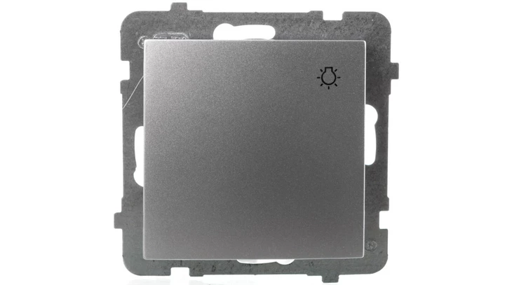 AS Przycisk /światło/ srebro ŁP-5G/m/18