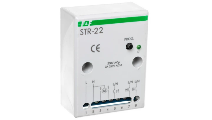 Sterownik rolet 230V biały 50-60Hz śruba IP20 STR-22