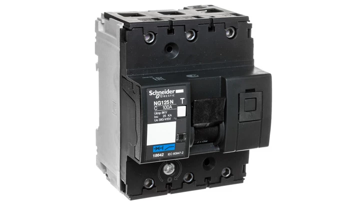 Wyłącznik nadprądowy 3P C 100A AC NG125N 18642