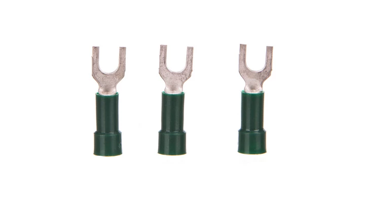 Końcówka kablowa widełkowa izolowana fi 0,25-0,75mm2 zielona M3 L-RZ 3F 0,26-0,75 M3 63105010 /100 szt./