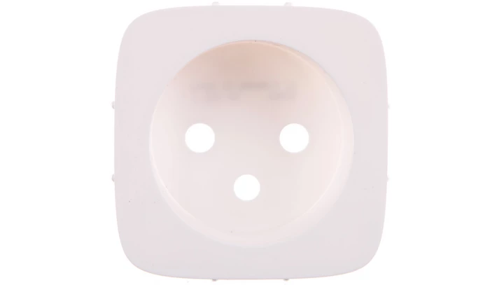 VALENA ALLURE Plakietka gniazda pojedynczego 2p+z biały 755305
