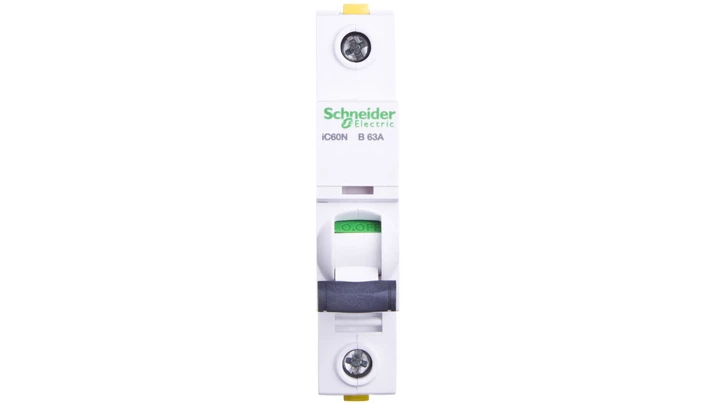 Wyłącznik nadprądowy 1P B 63A 6kA AC iC60N-B63 A9F03163