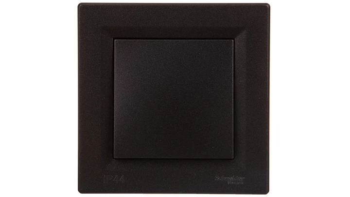 ASFORA Łącznik 1-biegunowy IP44 z ramką antracyt EPH0100271