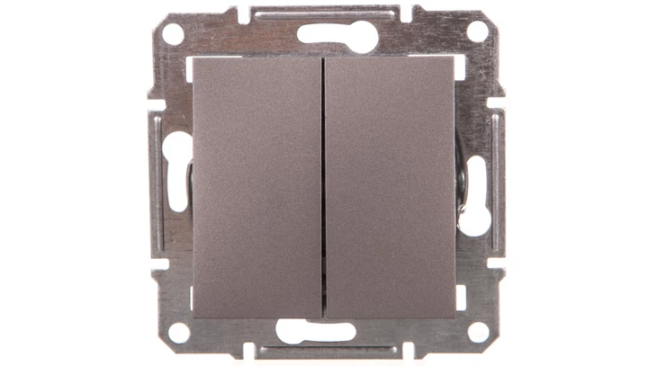 ASFORA Łącznik świecznikowy (z. śrub) bez ramki stal EPH0300362