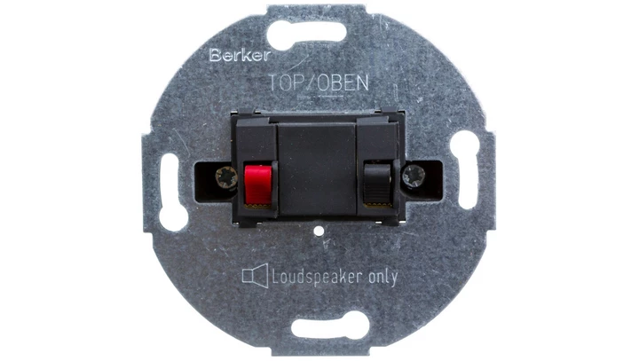Berker/B.Kwadrat Gniazdo głośnikowe pojedyncze antracyt 457205