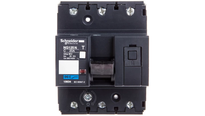 Wyłącznik nadprądowy 3P C 20A AC NG125N 18634