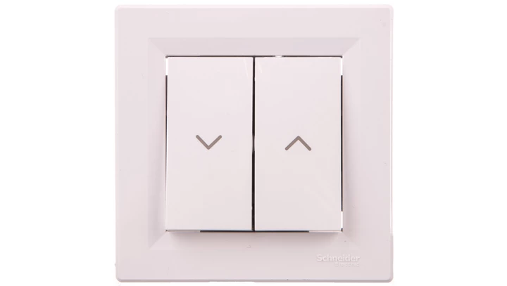 Łącznik Asfora żaluzjowy biały z ramką EPH1300521