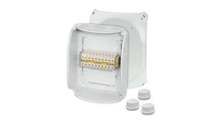 Puszka odgałęźna 255x205x112 5x16mm2 CU/AL IP66 szara DK 2516 A 62000166