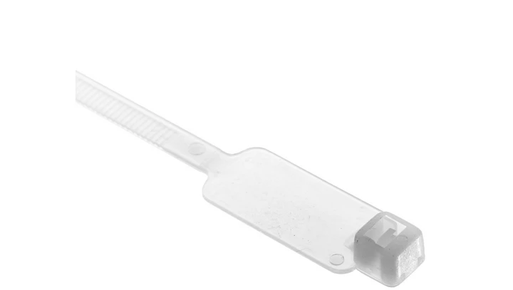 Opaska kablowa z tabliczką 190x4,8mm T28x13W BMT52190ME /100szt./