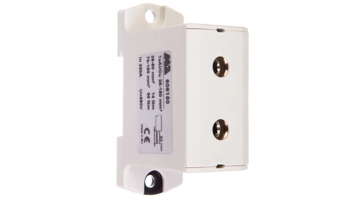 Złączka szynowa 1-torowa 25-150mm2 szara EURO OTL 150 1xAl/Cu 606150