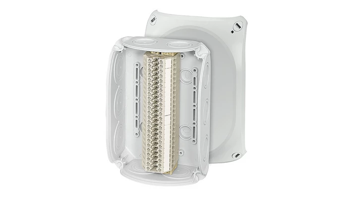 Puszka odgałęźna 180x130x77 24x4mm2 CU/AL IP66 szara RK 1024 T 62000179