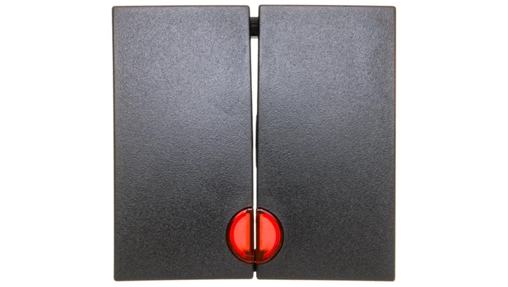 B.Kwadrat/B.3/B.7 Klawisz podwójny z czerwoną soczewką antracyt 16271606
