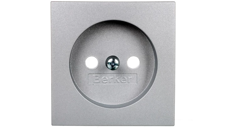 B.Kwadrat/B.7 Płytka czołowa gniazda b/u aluminium 3961038994