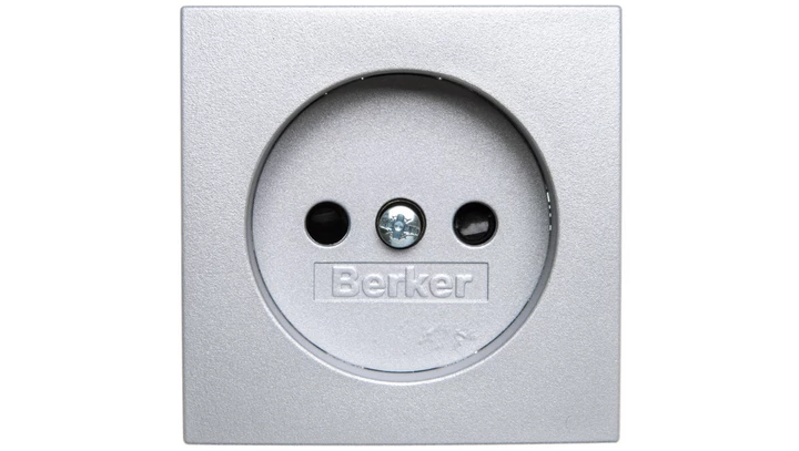 B.1/B.7 Płytka czołowa gniazda b/u aluminium 3967331404