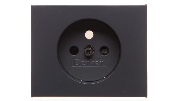 K.1 Płytka czołowa gniazda z/u z przesłonami antracyt mat lakierowany 3965757006