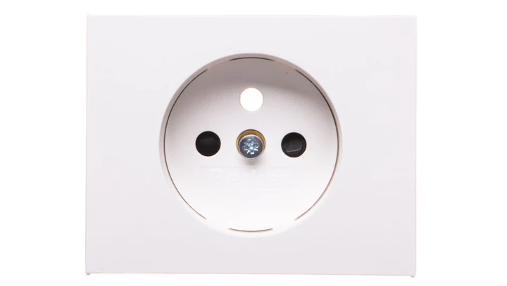 K.1 Płytka czołowa gniazda z/u z przesłonami śnieżnobiały 3965757009