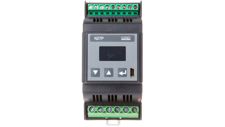 Miernik cyfrowy na szynę wej. 1-faz. wej. I 1A/5A X/1A X/5A 2 wyjścia przekaźnikowe N27P 1100P0