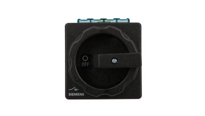 Rozłącznik główny 3P 16A 7.5kW AC23A 400V montaż tablicowy pokrętło czarne 4 otwory 3LD2003-0TK51