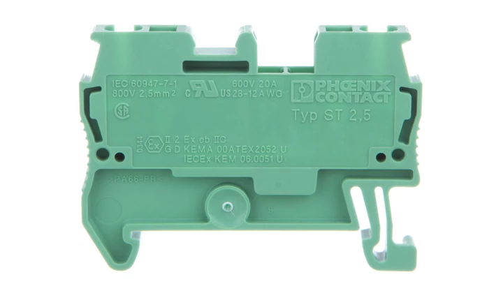 Złączka szynowa 2-przewodowa 0,08-4mm2 czerwona ST 2,5 GN 3037096 /50szt./