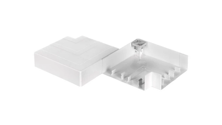 Naroże płaskie nakładane RAPID 45-2 207x207x56 GK-FH53165RW białe 6113460 /2szt./